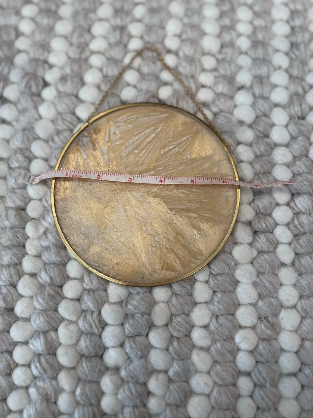West Elm Metallic Gold Patterned Round Wall Plaques - Set of 2